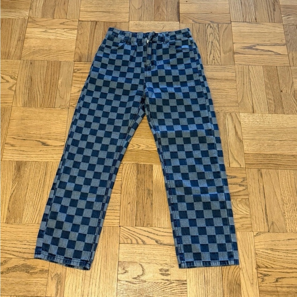 Checkered Jeans